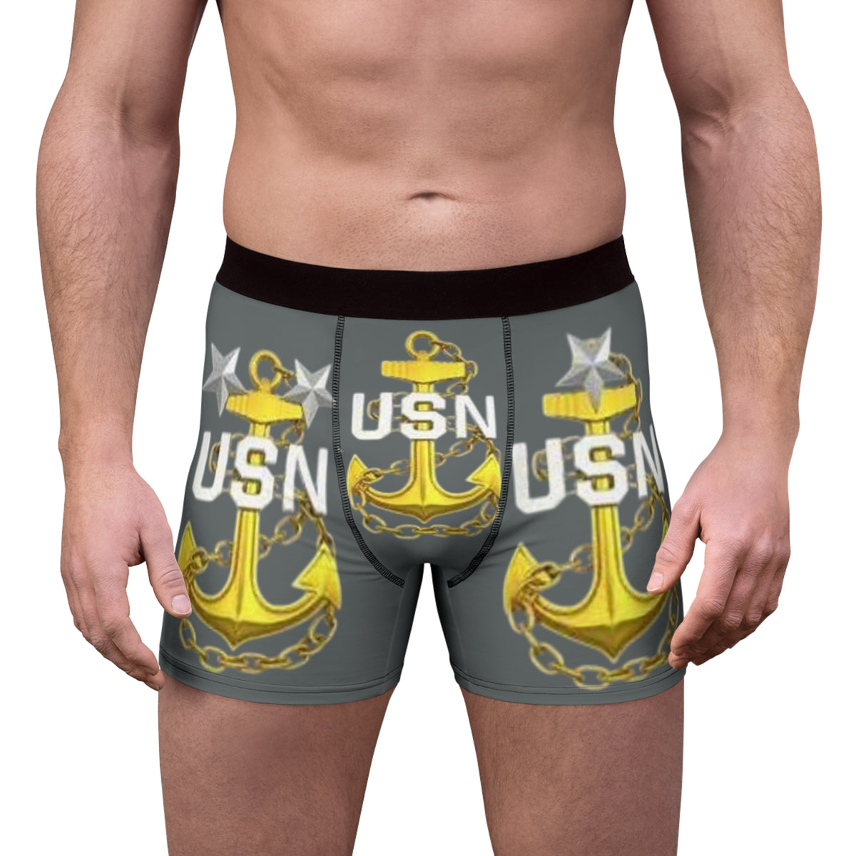 USN Anchor Boxer Briefs — "Genuine" Military-Inspired Men's Underwear