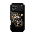 Phone Case — 'Chief' Goat Pilot Design, Magnetic Impact-Resistant Case