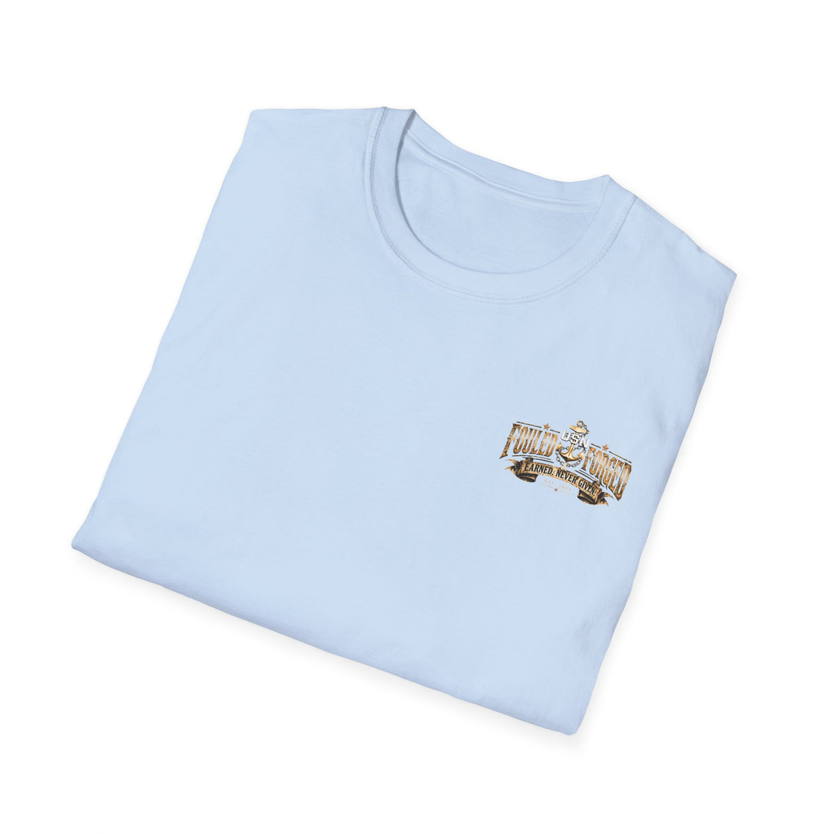 USN Chief Anchor T-Shirt — "Genuine" Navy Chiefs Veteran Tee