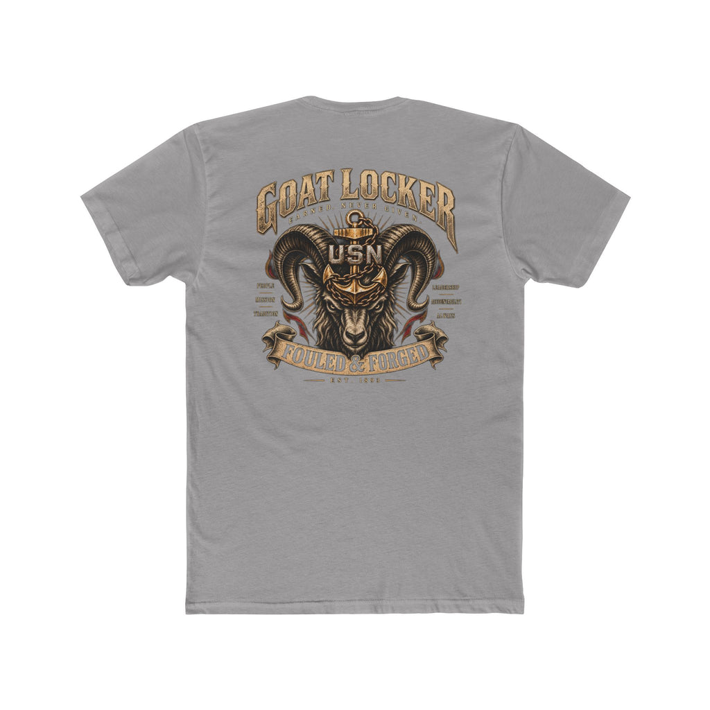 Goat Locker USN T-Shirt — Navy Devil Ram Graphic "Goat Locker" Tee