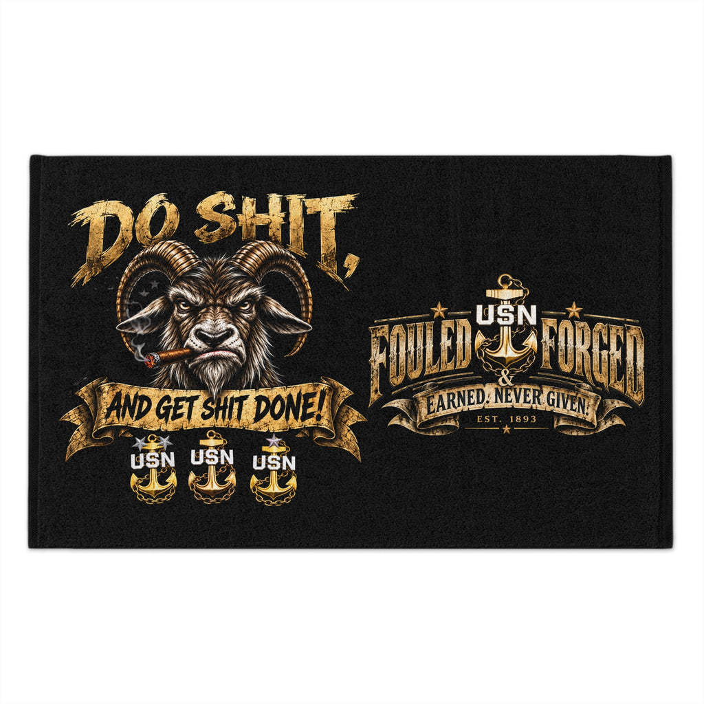 Do Shit and Get Shit Done Gym Towel — 11x18 Motivational Military Towel