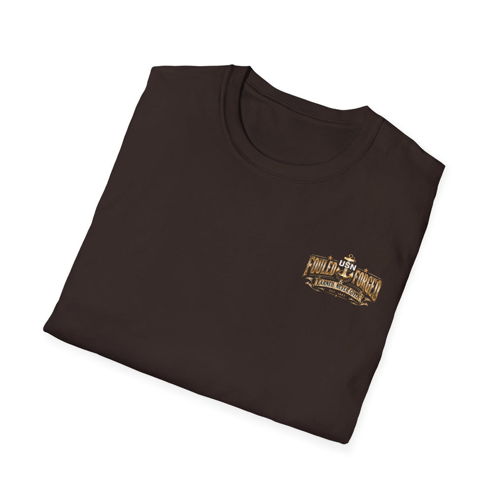 USN Chief Anchor T-Shirt — "Genuine" Navy Chiefs Veteran Tee