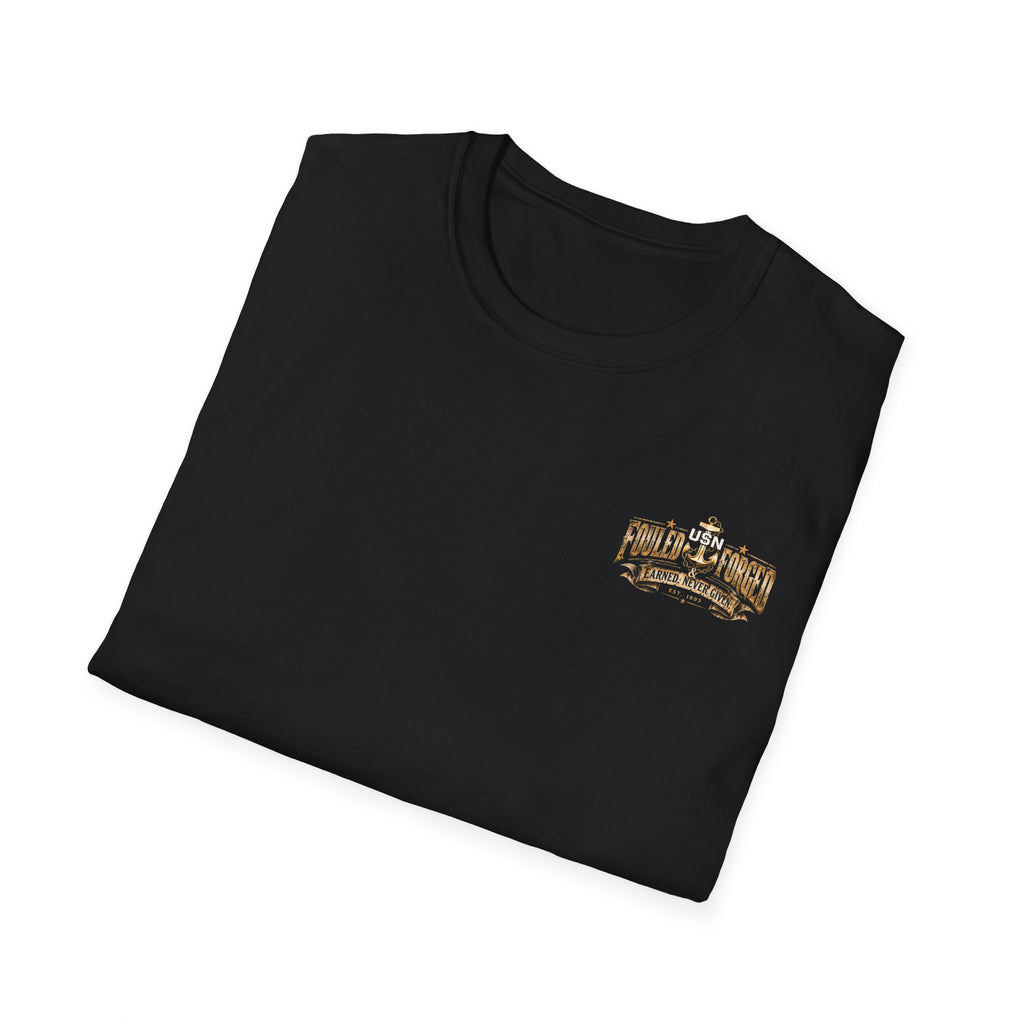 USN Chief Anchor T-Shirt — "Genuine" Navy Chiefs Veteran Tee