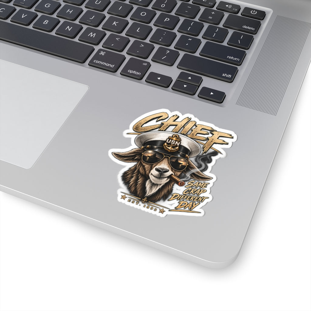 Chief Goat Sticker — "Same Crap Different Day" USN Cigar Patch