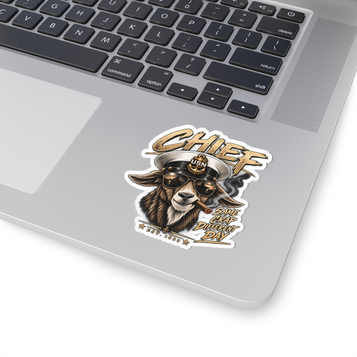Chief Goat Sticker — "Same Crap Different Day" USN Cigar Patch