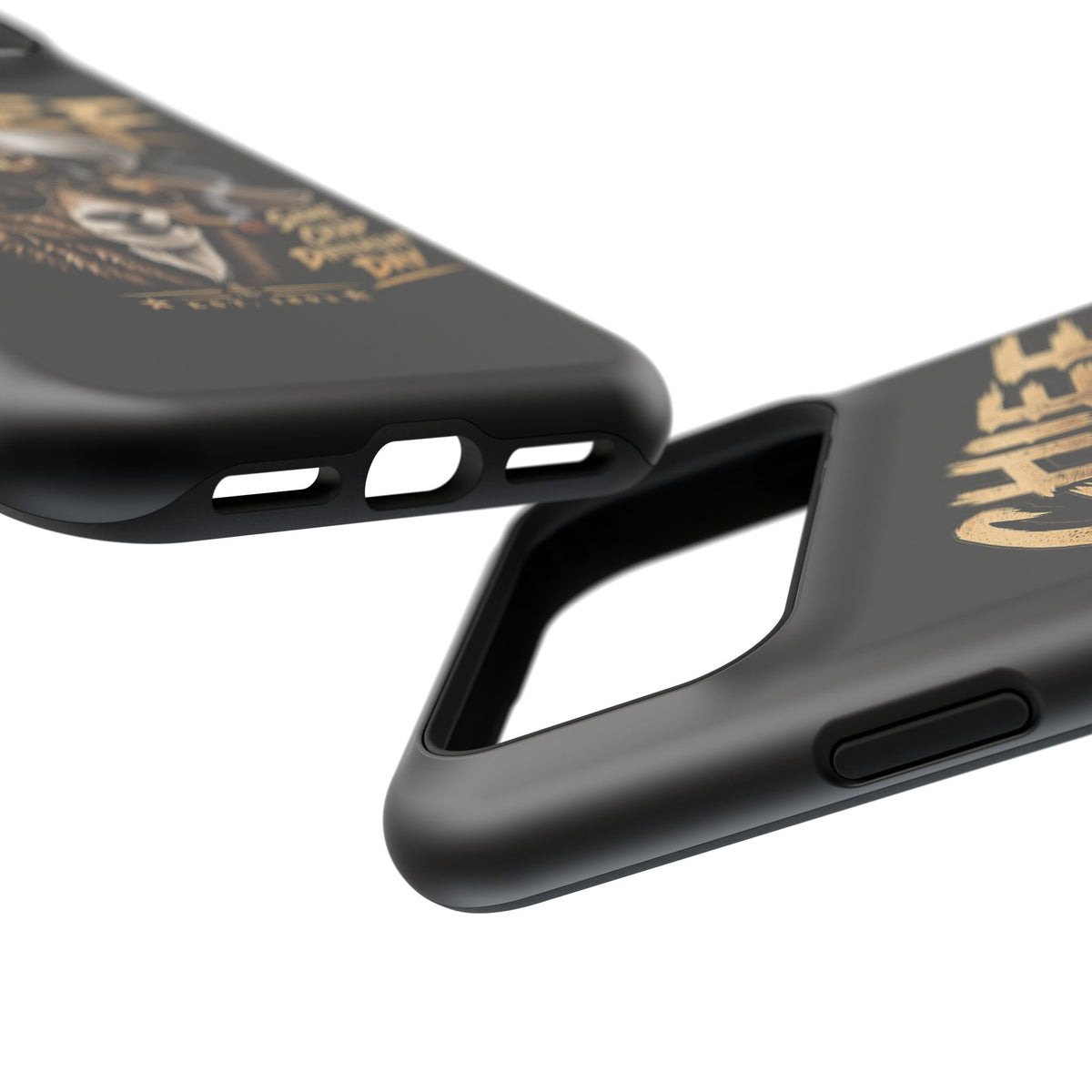 Phone Case — 'Chief' Goat Pilot Design, Magnetic Impact-Resistant Case