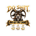 Sticker — 'Do Shit and Get Shit Done' Goat Motivational Kiss-Cut Sticker