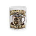 USN Coffee Mug — "Caffeine Ranks Higher" Military Navy Ceramic Mug (11oz/15oz)
