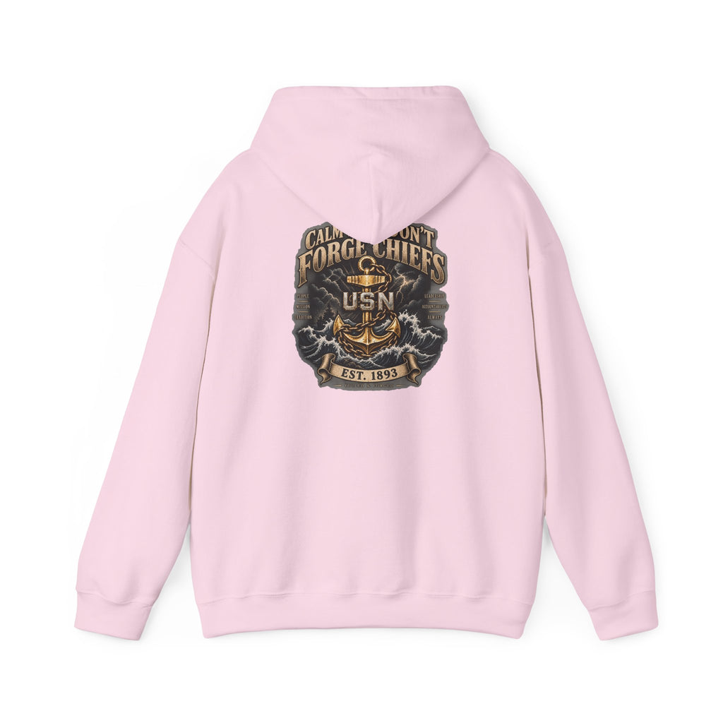 Navy Chief USN Hoodie — "Calm Don’t Forget Chiefs" Veteran Tribute Sweatshirt