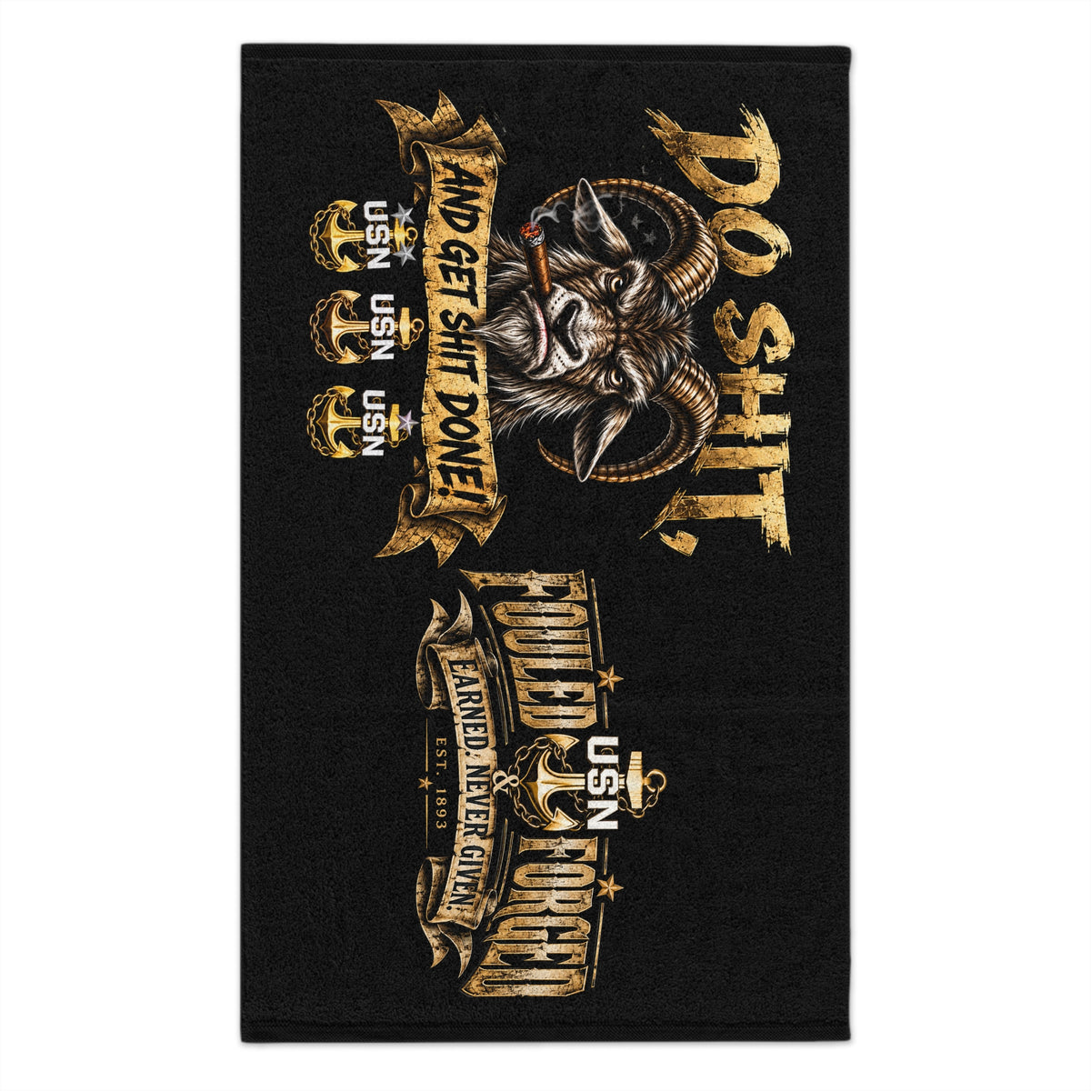 Do Shit and Get Shit Done Gym Towel — 11x18 Motivational Military Towel