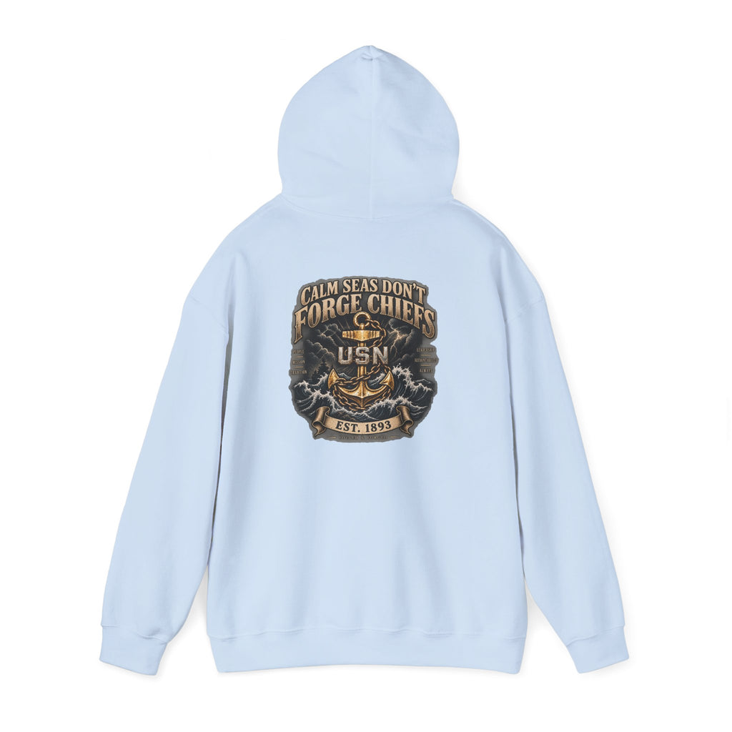 Navy Chief USN Hoodie — "Calm Don’t Forget Chiefs" Veteran Tribute Sweatshirt