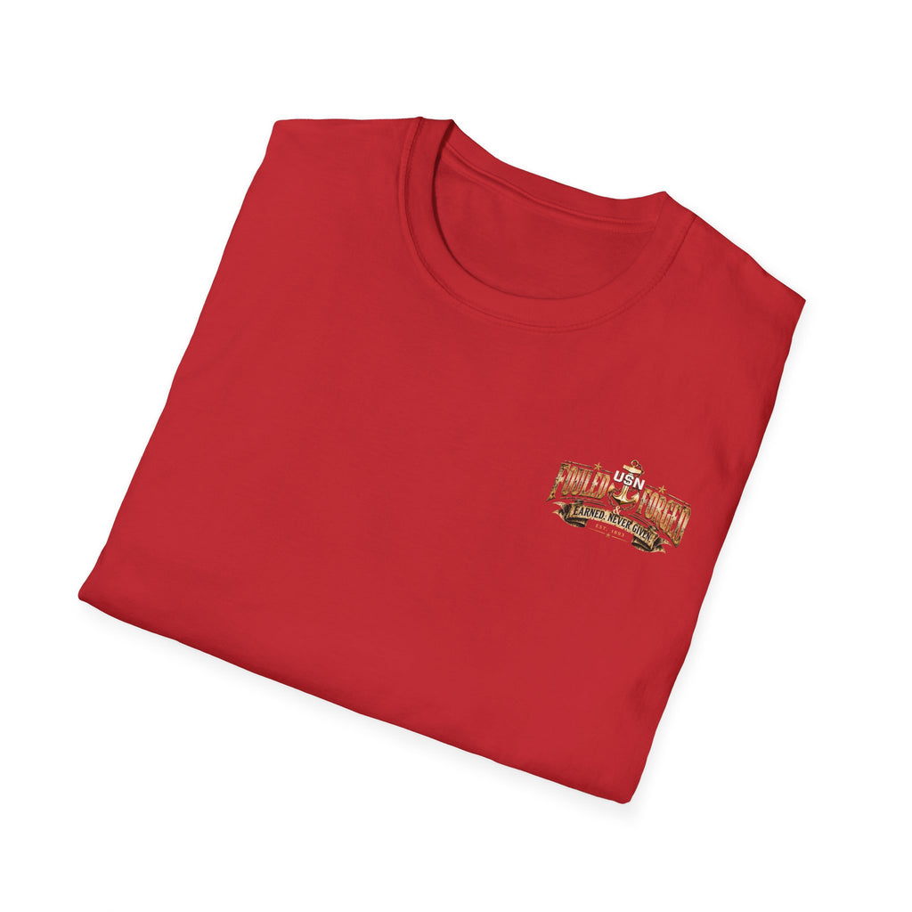 USN Chief Anchor T-Shirt — "Genuine" Navy Chiefs Veteran Tee