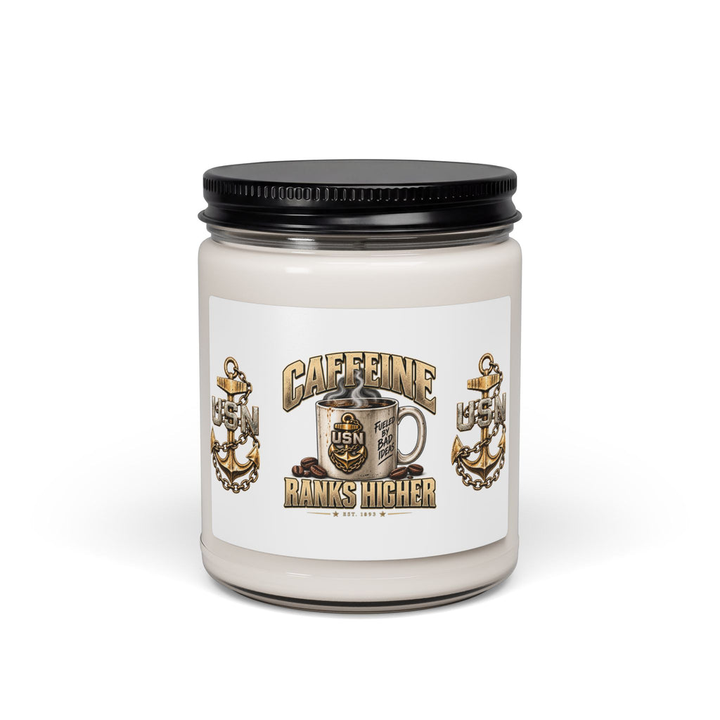 USN Caffeine Ranks Higher - 9oz Scented Soy Candle