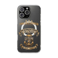 USN Anchor Clear Magnetic Phone Case — "The Anchor Has Weight For A Reason"